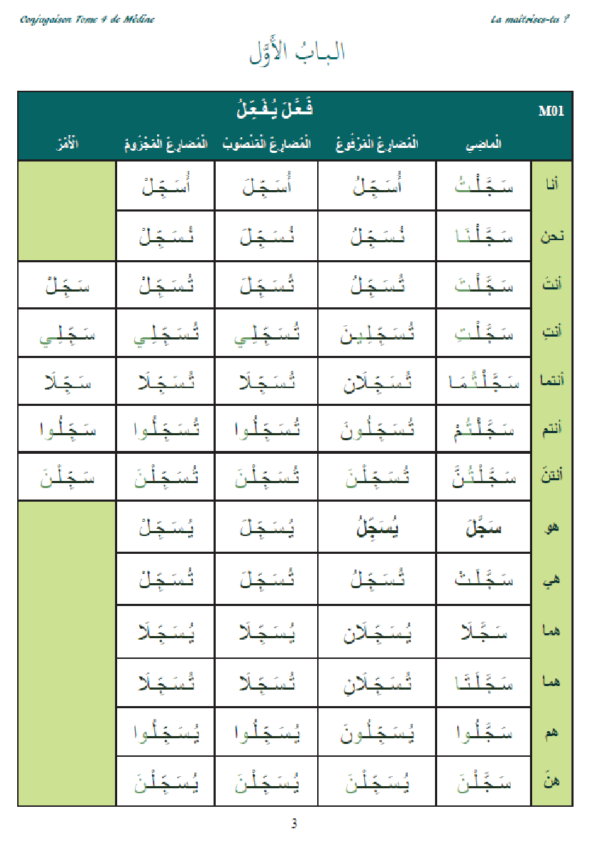 Tome 4 Médine Conjugaison (PDF) – Image 3