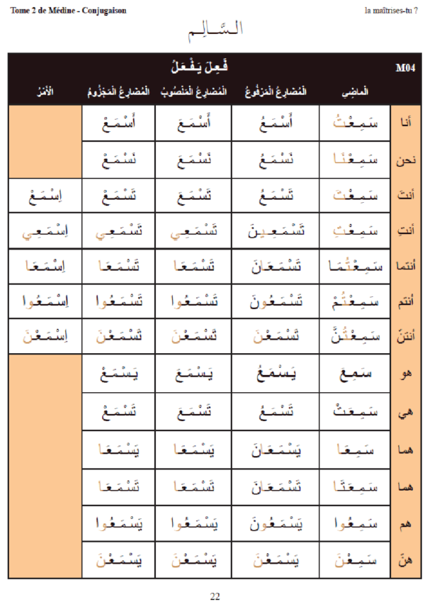Tome 2 Médine Conjugaison (PDF) – Image 3